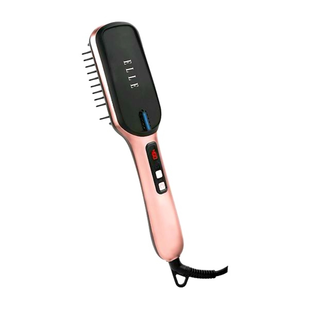 ELLE Heated Ion Straightening Ceramic Hair Brush